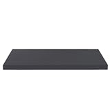 bricoleva.it Top Cucina in Legno Antracite Satinato Antigraffio 240x60x3,8 cm, Piano Lavoro in Truciolare Nobilitato con Bordo ABS Poliuretano