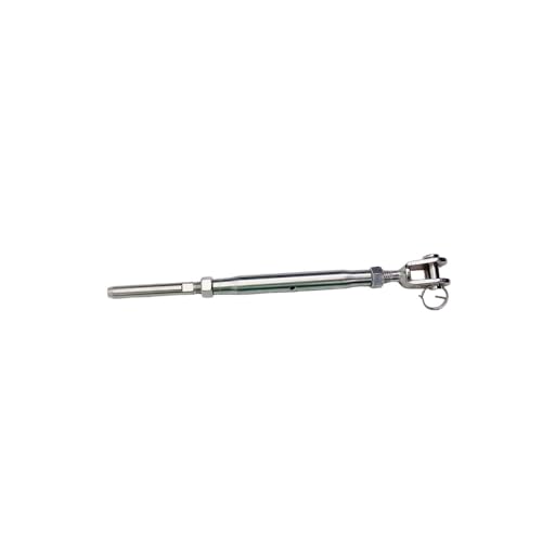 Prolinemax Turnbuckle de Quijada y Tenedor para Cable de Acero Inoxidable T316 3/16" con Rosca de 3/8" miniatura 6