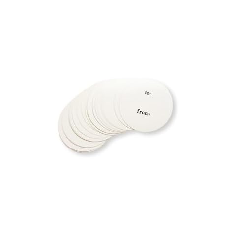 to from Gift Tag Stickers, 30 Pieces, Holiday Christmas Tags, Cream Cover