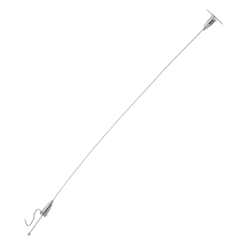 DECORNIJIA Adjustable Stainless Steel Hanging Wire Rope for Photos Lights and Boards Rust-resistant Steel Cable with High Hardness and Strong Bearing Capacity Suitable for Indoor Outdoor