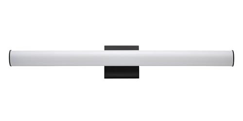 Image of Maxim Lighting Rail 30 inch Bath Vanity Light | Black Aluminum Finish | Transitional Indoor Light Fixture | Ideal for Bathrooms & Powder Rooms | Dimmable Damp Rated | Home Decor Light Fixture | 52103BK