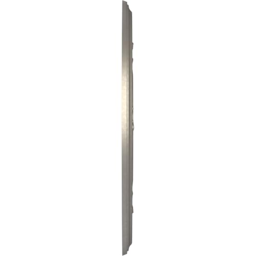 Image of Ekena Millwork CMP13BABAL Baltimore Thermoformed PVC Ceiling Medallion (Fits Canopies up to 5 1 /4 inch), 13 inchOD x 3 1 /2 inchID x 3 /4 inchP, Bright Coat Aluminum