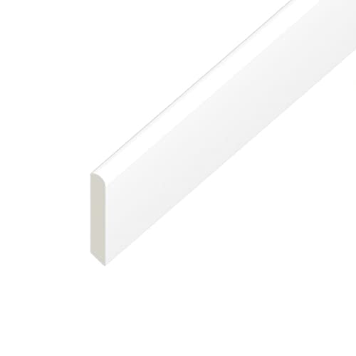 UPVC Plastic Trim 20mm x 5m White Cloaking Fillet Architrave & Window Frame Finishing Strip
