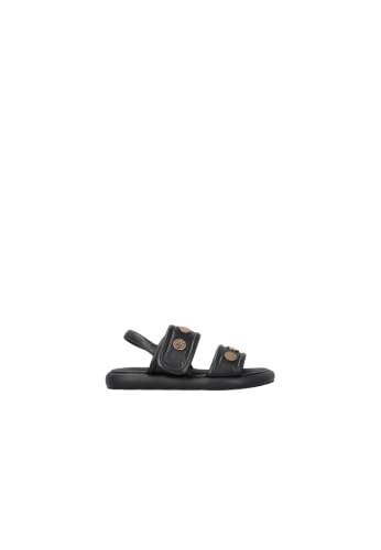 Sandales Fiona 01 Pinko en cuir nappa beige bout carré