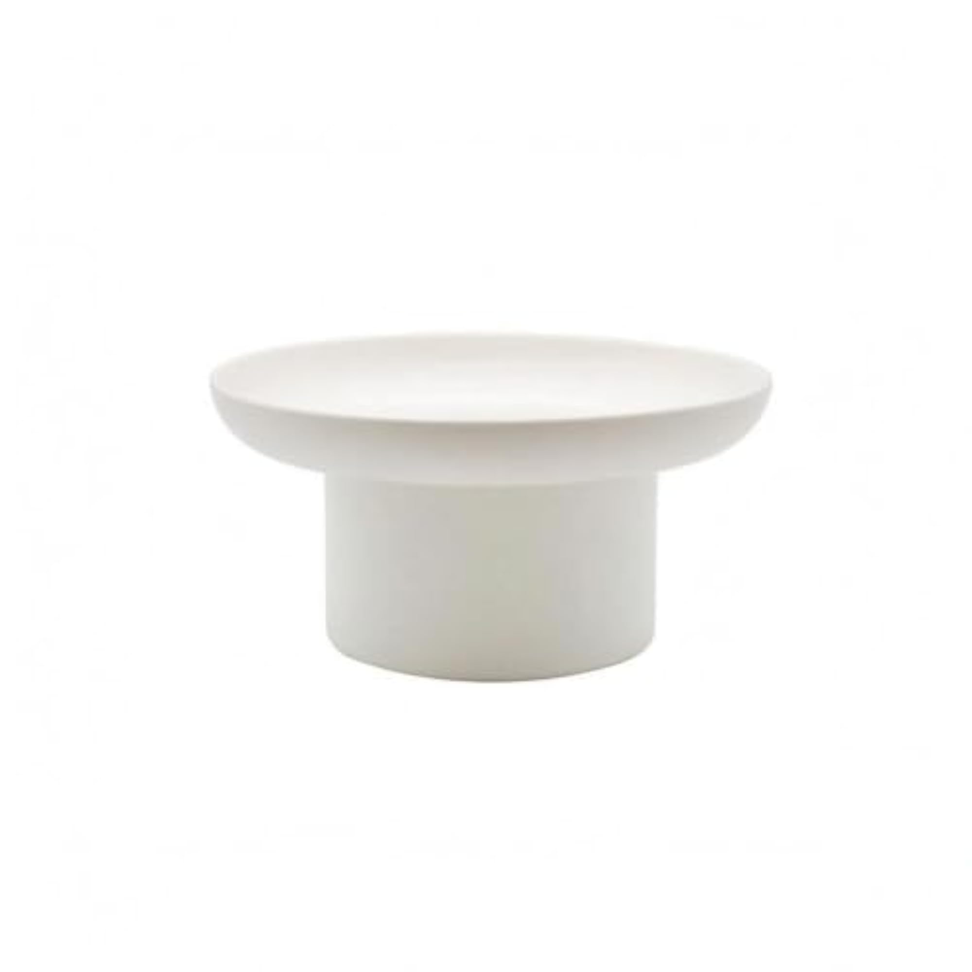 Shallow Round Tabletop Tray Minimalist Pedestal