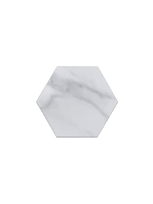 Avant Decor | Peel and Stick Kitchen Backsplash Tiles | Stone Composite Hexagon Stone Texture | Stick On Wall Tiles | Easy DIY Installation | 6” x 6.9” | Box of 30 Tiles