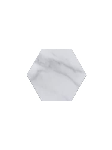 Avant Decor | 30 Tiles | Stone Composite Hexagon Stone Texture | Peel And Stick Kitchen Backsplash Tiles | Stick On Wall Tiles | Easy Diy Installation | 6” X 6.9” #TOP25