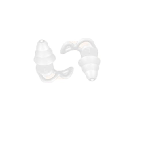 Bouchons d'oreille en Silicone, Bouchons d'oreille pour Dormir, Nager Bouchons d'oreilles Étanches (blanc, standard)