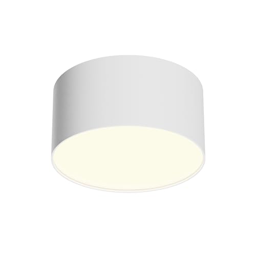 Maytoni Modern Ceiling Light Zon LED Including White Aluminium Energy Efficient 12 W for Kitchen, Bedroom, Living Room, Dining Room, Lobby
