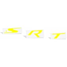 Reflective Concepts SRT Hitch Bezel Inlay Decal fits 2012-2021 Jeep Grand Cherokee SRT - Color Bright Yellow