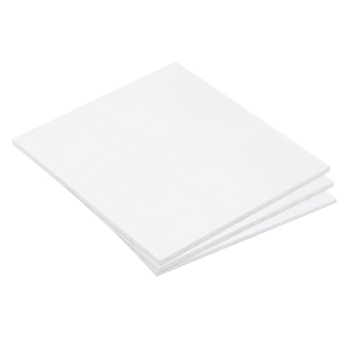 Image of Expanded PVC Plastic Sheet 1 /4 inch Thick, 12 inchx12 inch Lightweight Rigid Foam Sheet, [for Crafts Signage Displays Digital Screen Printing] - White / 3 Pcs