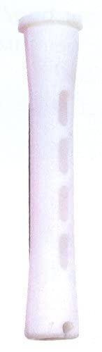 Diane Long Cold Wave Rods with Rubber Bands for Hair Curling and Perm Styling - White - DCW4 - 3 Dozen (36 pcs)