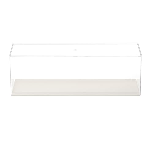 Image of Clear Storage Box Clear Display Case for Small Figurines Model Action Figure White