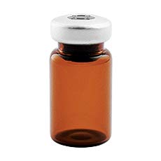 2-10ml Empty Amber Borosillicate Sealed Sterile Serum Vials (pair)