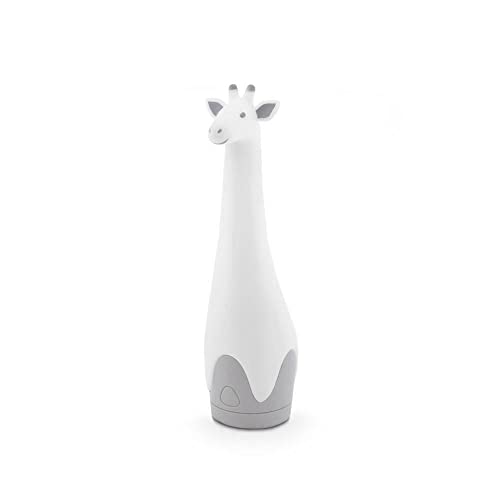 Zazu Kids Nightlight Torch Lamp Giraffe Toy - Grey Flashlight and Bedside Light, Cordless, Multiple LED Color Options, Auto Shut-Off - Gina The Giraffe