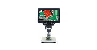 G1200 Digital Microscope, 7" HD LCD Display, 1200X Magnification, 12MP Camera, Video Recorder, Adjustable Stand for PCB Soldering, Mobile Phone Repair, Coin & Circuit Board Inspection-image-3