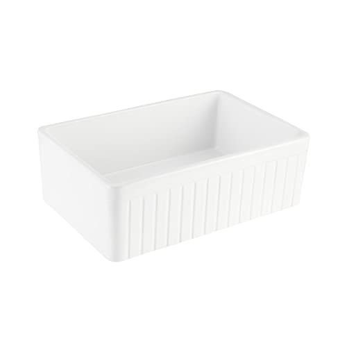 Signature Hardware 447393 Curington 30" Farmhouse Single Basin Fireclay Kitchen Sink #TOP4