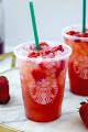 Fontana's Strawberry Sauce - Premium Flavoring Compatible With Starbuck's Coffees, Lattes, Desserts, Frappuccinos & Baking, Cocktails – Made With Real Fruit Puree - Combo Bottle & Dispensing Pump - 63 oz (Strawberry)