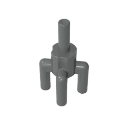 2566 Ornaments Plant, Palm Tree Top, 4 Top Bars, 1 Bottom Bar 50 Pieces GDS-1217 Compatible with Lego Building Blocks Color:Dark Bluish Gray — image 1