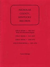 Paperback Nicholas County, Kentucky records Book