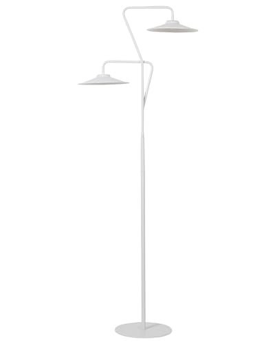Beliani Lampadaire LED Moderne 140 cm Blanc Galetti
