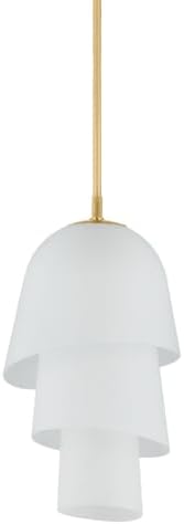 Corbett Lighting 470-18-VB Hela - 1 Light Pendant 31 inches Tall and 18 inches Wide - Vintage Brass Finish