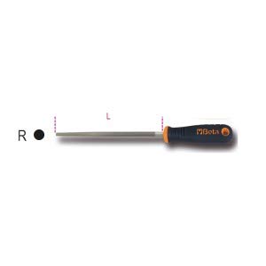 Lime ronde 1719BMA12/R mi-douce avec manche ergonomique de 300 mm