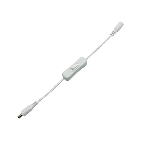 Interrupteur de lumière DC 12V 5V avec câble mâle femelle 5.5x2.1mm pour ruban LED