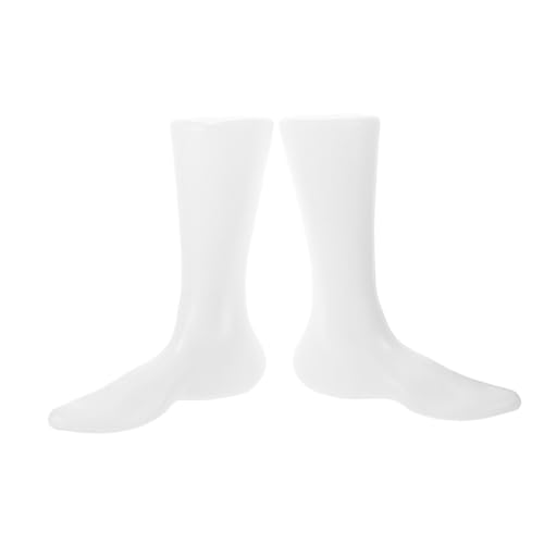 VILLCASE 1set Sock Foot Mannequin Display Plastic Foot Model Foot Stand for Shoes Faux Feet for Sock Display Mannequin Foot Display Holder( Adult Male Style) 2pcs