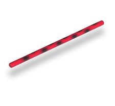 BAY® Escrima- Schlagstock 65 cm rot-schwarz lackiert farbig Flecken Rattan Kampfstock Stock Budo Arnis Kali Stöcke