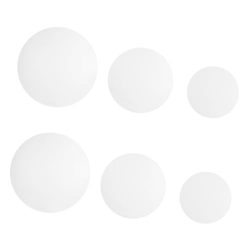 Plats d'évaporation bords rectifiés verre de laboratoire lot de 6 pièces