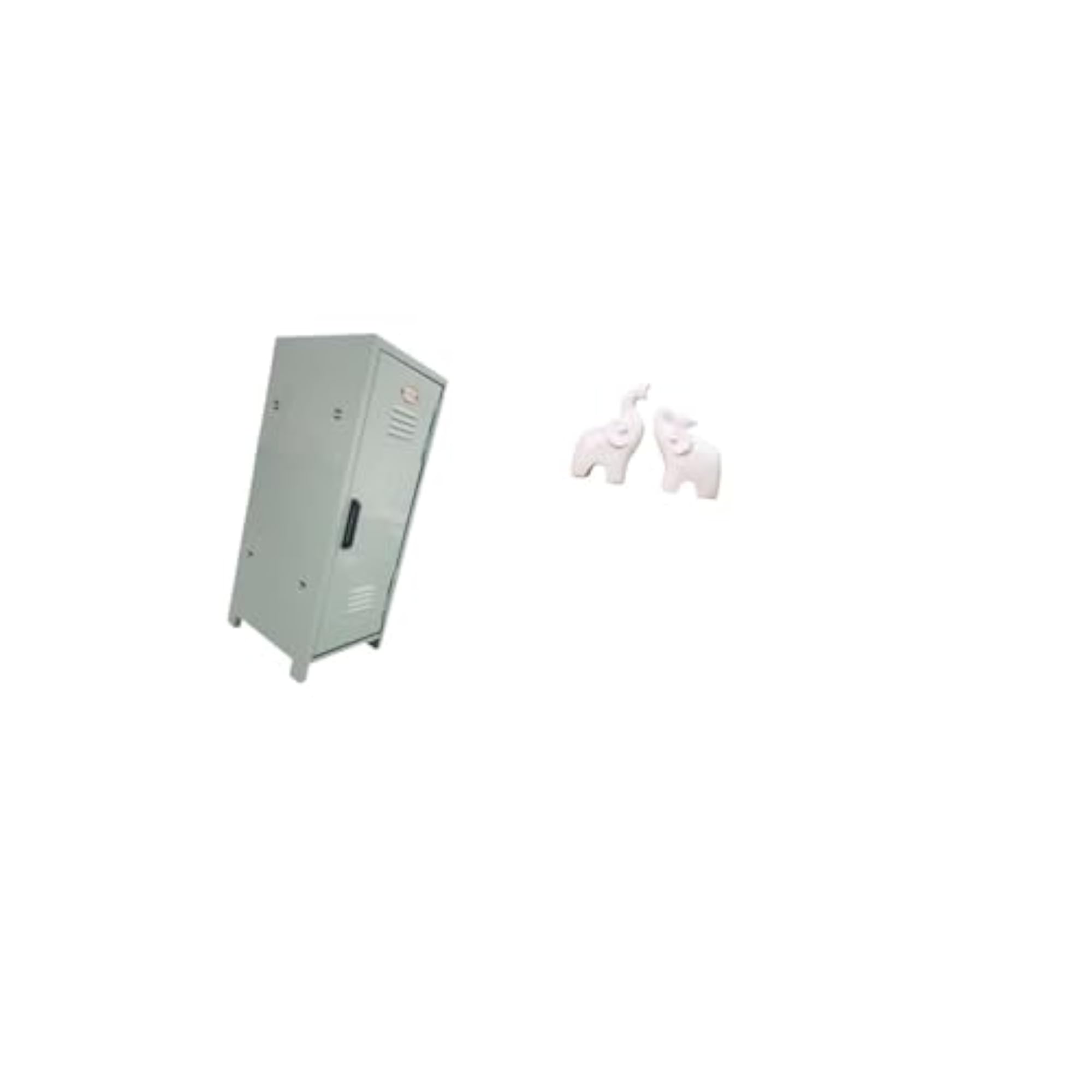 Stackable Organizer Cabinet with Elephant Sculptures