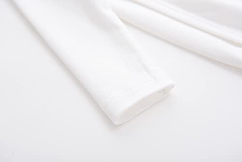 ACESTAR Baby Boy Girl Side Snap Bodysuits - 100% Cotton Plain Long Sleeve Baby Kimono for Newborn-12 Months, 3 Pack3