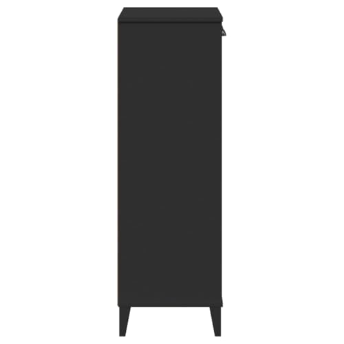 Zapatero de madera con 2 puertas y compartimento moderno para pasillo estrecho 8