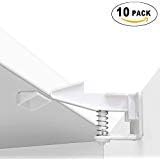 Baby Proofing Cabinet Locks Proof Child Safety Latches for Cabinets Drawer Closet 10 Pack No Tools Or Drilling