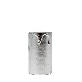 Card Candle Tubes - 60mm (Silver,Dripped) โ image 1