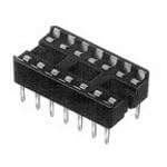 TE Connectivity/AMP Brand, 2-641600-2-26Pack, Conn DIP Socket SKT 16 POS 2.54mm Solder ST Thru-Hole Tube