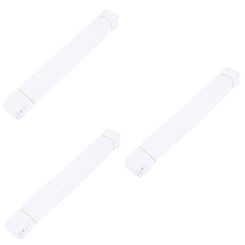 BESPORTBLE 3pcs Men's Women's Karate Belt Taekwondo Waist Belt Elastic Martial Arts Stitching for Seasons