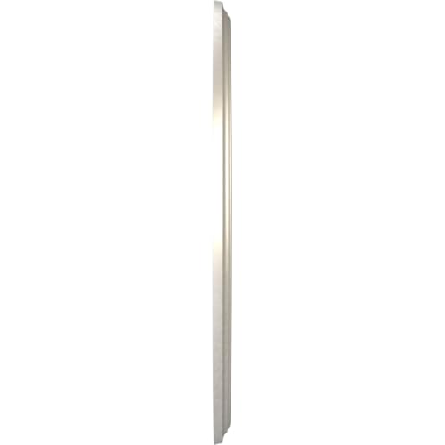 Image of Ekena Millwork CMP22BEBAL Berkshire Thermoformed PVC Ceiling Medallion (Fits Canopies up to 10 1 /8 inch), 22 inchOD x 3 1 /2 inchID x 1 inchP, Bright Coat Aluminum