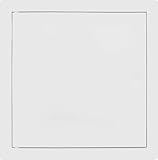 SYSTERM Premium Revisionsklappe mit Flachfront, Revisionstür Serviceklappe zur Inspektion und Abdeckung, Zum Öffnen drücken – Schlosstyp, Größe wählbar (Weiß, 10x10)