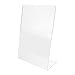 FAVOMOTO Display Board Transparent Paper Holder Menu Holder For Table Vertical Frame Advertising Stand Acrylic Stands High Definition Advertising Rack A6