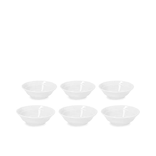  Set composto da 6 ciotole bianche in porcellana finissima diametro cm 14