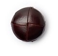 Crendon 2B/479 | Dark Brown Leather Effect Nylon Button | Shank | 23mm | 14 Pack