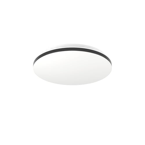 Eglo connect.z Smart Home LED techo Maltignano-Z, ZigBee + Matter, app y voz Alexa, luz cálida-fría, RGB, regulable, negro-blanco, Ø 33 cm