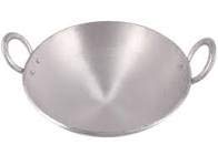 HD Houseware Aluminum Frying Kadhai/Pan (9inch)