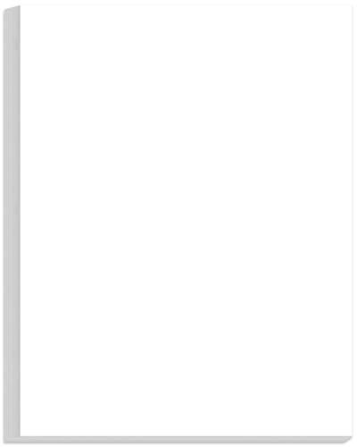 Image of 8.5 inch x 11 inch Printer Paper - 100 Sheets /200 Pages White Copy Paper, 20 lb Letter Size Papers Printing in Office /School /Home