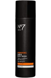Boots No7 Men Shower Gel Energising Hair and Body Wash 200ml Sensitive 2 Pack Bundle - Image 3