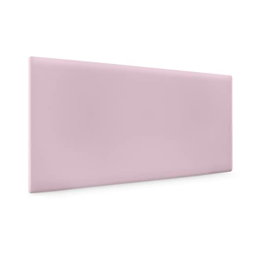 DHOME Cabecero de Polipiel o Tela AQUALINE Liso cabeceros Cabezal tapizado Cama Lujo (Polipiel Rosa, 90cm (Camas 70/80/90))