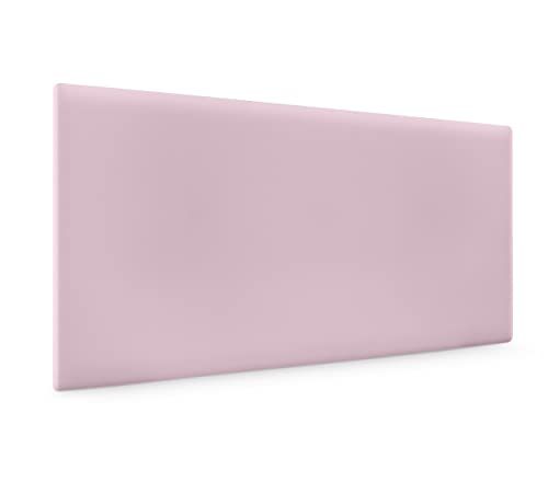 DHOME Cabecero de Polipiel o Tela AQUALINE Liso cabeceros Cabezal tapizado Cama Lujo (Polipiel Rosa, 90cm (Camas 70/80/90))