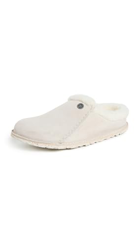 Birkenstock Womens Zermatt Premium Shearling Clogs Antique White/Natural 7-7.5 Medium US